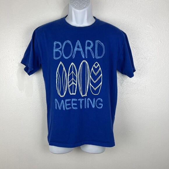 Ocean Current Shirt Youth Extra Large Blue Short Sleeve Surf Board Meeting Tee - Picture 8 of 9